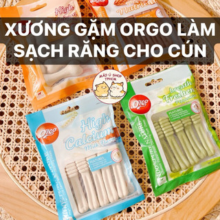 XƯƠNG GẶM ORGO CHO CHÓ BỊCH 90G- BỔ SUNG CANXI LÀM SẠCH RĂNG