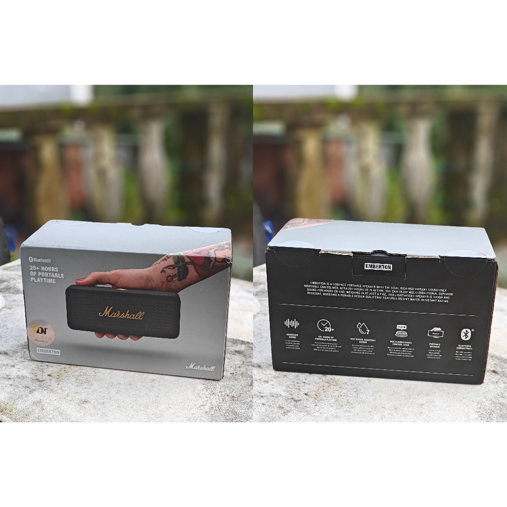 Loa Marshall Emberton Black & Brass chính hãng Đại Nam Sky Music