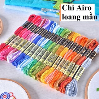 Chỉ Thêu Loang Mầu Airo tép lẻ