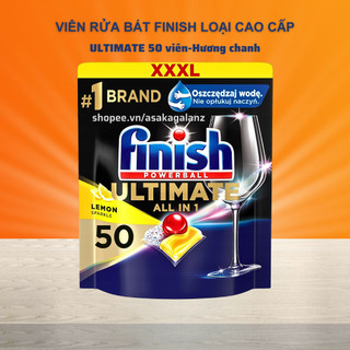 Viên rửa bát Finish Quantum Max Ultimate 100 Viên/ Túi [ Cao cấp - Rửa cực mạnh]