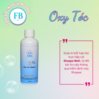 Oxy trợ nhuộm febo hỗ trợ tóc lên chuẩn tone, nhuộm lên chuẩn màu