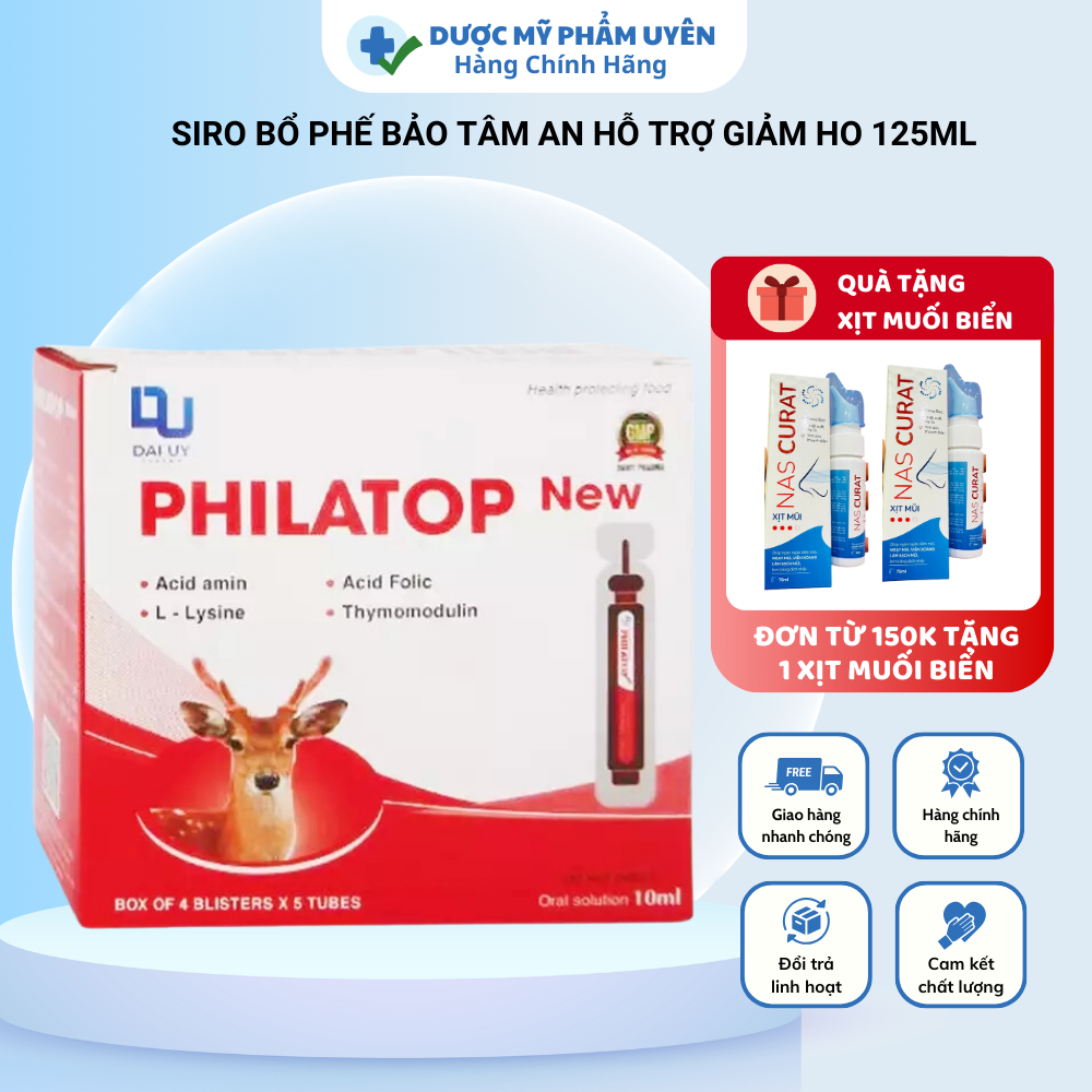 Viên uống Philatop 💟𝗙𝗿𝗲𝗲𝘀𝗵𝗶𝗽💟 Philatop Tổ Yến Sào, Ống 10ml, Hộp 20 Ống Dùng Cho Trẻ Biếg Ăn, Người Già Đề Kháng