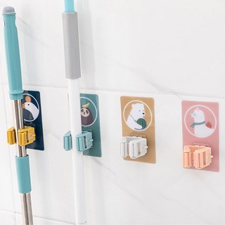 Móc treo chổi dán tường siêu dính