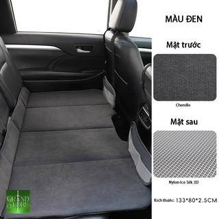  Nệm, Giường Treo ghế sau ô tô chất liệu nhung pha lê cao cấp không cần bơm hơi