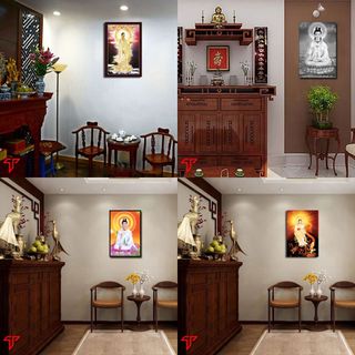 Tranh Phật treo tường, Quan Thế Âm Bồ tát, tranh phật dược sư, hình phật treo tường, tranh quan âm bằng gỗ nhiều mẫu