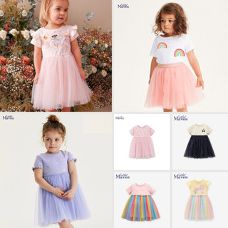 BST váy xinh xắn hè cho bé gái 2024 Little Maven thời trang trẻ em từ 2-7 tuổi