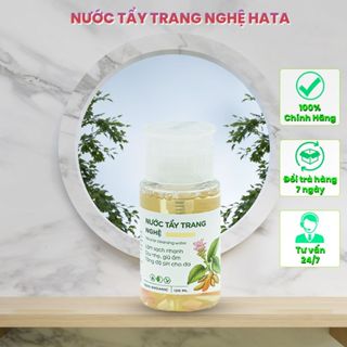  Nước tẩy trang nghệ HATA 120ml nguyên cánh hoa hồng cấp ẩm làm sạch dịu nhẹ 