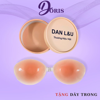 Áo Ngực Dán, Miếng Dán Ngực Silicon Cài Trước Kèm Dây Trong Tiện Lợi DORIS - 4949