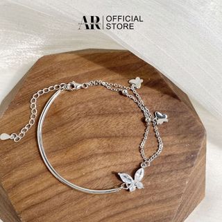 Lắc tay bạc nữ 925 vòng tay Hồ Điệp-Aura Silver-Lt37