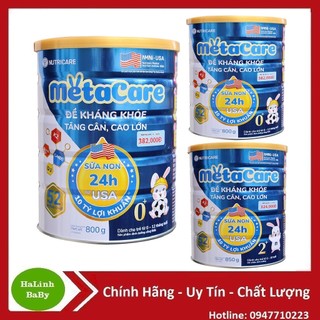 Sữa bột Metacare Grow 0+,1+, 2+ 850g thay thế Metacare 3 900g Date 2025