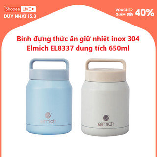 Bình đựng thức ăn giữ nhiệt inox 304 Elmich EL8337 dung tích 650ml