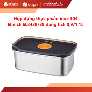 Hộp đựng thực phẩm inox 304 Elmich EL8438/39 dung tích 0,9/1,1L
