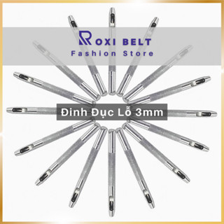Đinh Đục Lỗ Thắt Lưng Da Nam Nữ Đường Kính 3mm Chất Liệu Hợp Kim Roxibelt