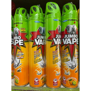 Xit côn trùng JUMBO hương chanh xịt 2vòi-600ml