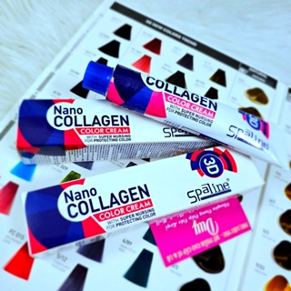  Thuốc Nhuộm Tóc Spaline Collagen  Trắng  100ml - Đủ Màu - KHÔNG Kèm Oxy Trợ Nhuộm 