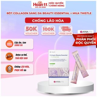 Bột Collagen Làm Chậm Quá Trình Lão Hóa Arravite Collagen Beauty Essential + Milk Thistle - Collagen Uống Trẻ Hóa Da
