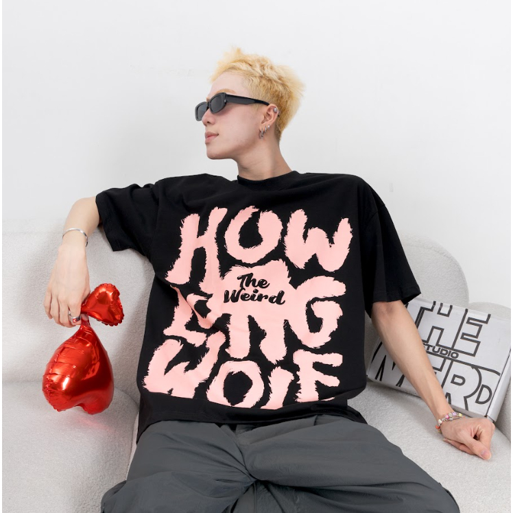 LOCAL BRAND Áo thun The Weird Phong Cách Unisex Form Rộng ATK950