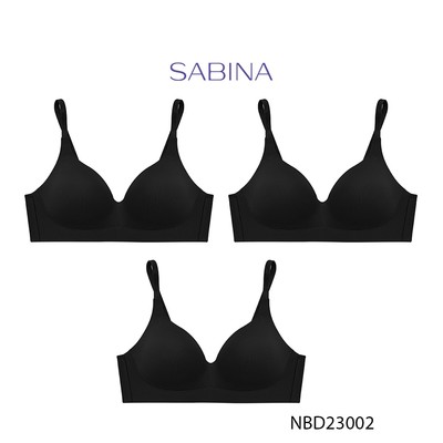 Combo 3 Áo Lót Không Gọng Mút Mỏng Phù Hợp Ngực Vừa Và Lớn Có Size Lớn Màu Trơn Perfect Bra By Sabina NBD23002