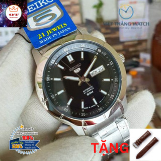 Đồng hồ nam seiko 5 automatic dial black snkn55j1 chính hãng tặng dây da cao cấp