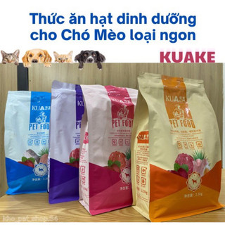 Thức ăn hạt cho Chó Mèo KuaKe túi 1.5kg. Thức ăn chó mèo cao cấp hỗ trợ tiêu hoá. Chó Mèo kêu GâuMeo