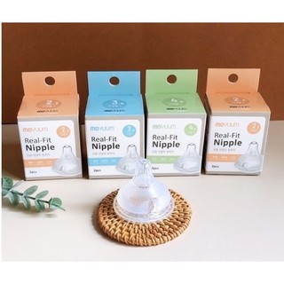Núm ti Moyuum thay thế bình cổ rộng 170-270ml siêu mềm