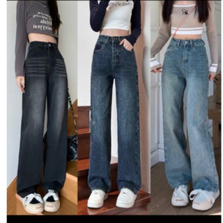 Quần baggy jeans ống suông