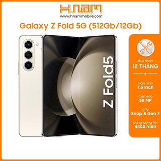 Điện thoại samsung galaxy z fold5 5g 512gb ram 12gb chính hãng - 25410