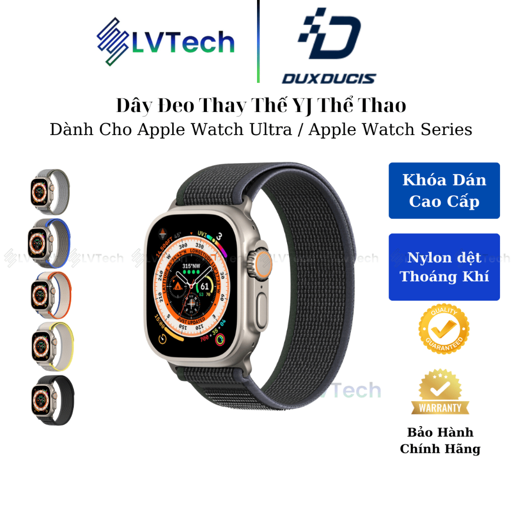 [HOẢ TỐC] Dây đeo Dux Ducis dành cho Apple Watch Ultra 2 / 1, Apple Watch Series 9-1/SE/SE 2022, Dux