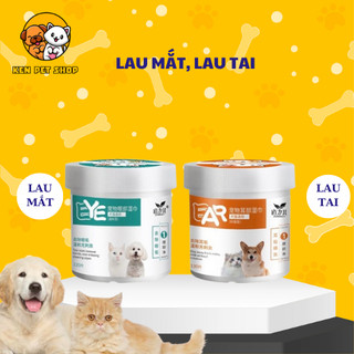 Khăn Ướt Lau Mắt Và Tai Ố Bẩn Cho Chó Mèo Từ Cây Lô Hội Hộp 130 Chiếc Ken Pet Shop