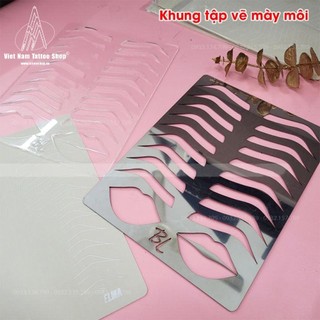 Khung Vẽ Chân Mày, Môi Trên Da Giả