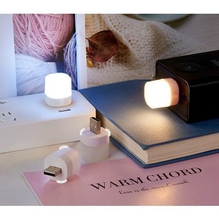 Đèn led mini siêu sáng, đèn led nhỏ đọc sách bóng hình tròn cắm usb trang trí 5v 1w
