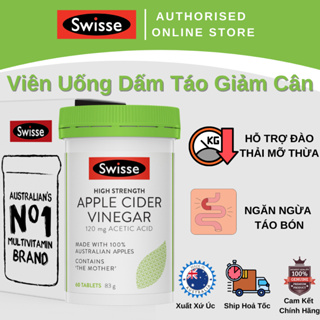 Giấm táo hỗ trợ giảm cân Swisse Apple Cider Vinegar 60 Viên