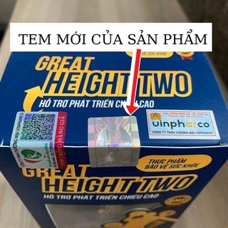 Great height two🍀🍀great height two viên uống hỗ trợ tăng chiều cao cho trẻ - hộp 60 viên