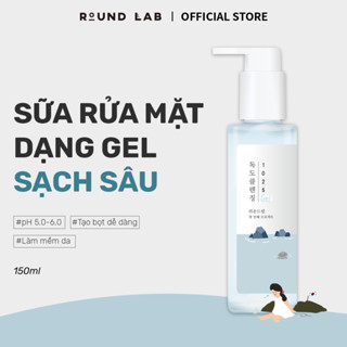 Gel rửa mặt Round Lab 1025 Dokdo Cleansing Gel 150ml loại bỏ bụi bẩn dầu thừa