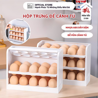 Khay đựng trứng 3 tầng nhỏ gọn để cánh tủ lạnh tiện dụng | kệ nhựa để trứng cao cấp