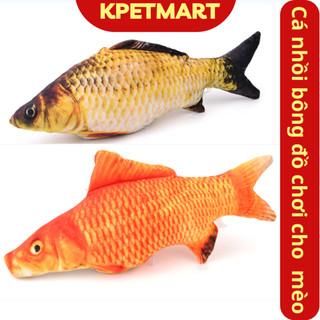 Cá Nhồi Bông - đồ chơi chó mèo hình cá  - gấu bông cho chó mèo  - Đồ Chơi Cho Mèo - KPETMART
