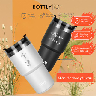 Ly giữ nhiệt TYESO TCM inox 304 cao cấp, dung tích 600ML-900ML, giữ nóng lạnh từ 8-12H, khắc tên theo yêu cầu