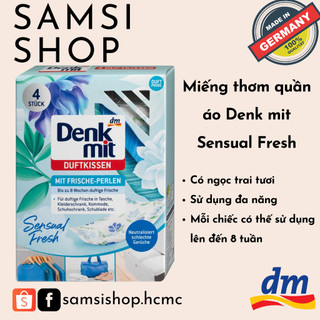 Miếng thơm quần áo Denk mit Sensual Fresh, 4 miếng🌸🍃👚