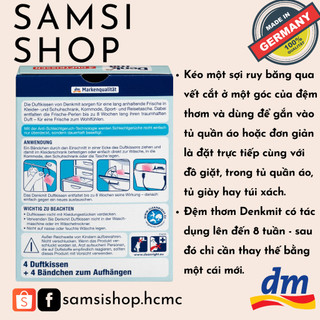 Miếng thơm quần áo Denk mit Sensual Fresh, 4 miếng🌸🍃👚
