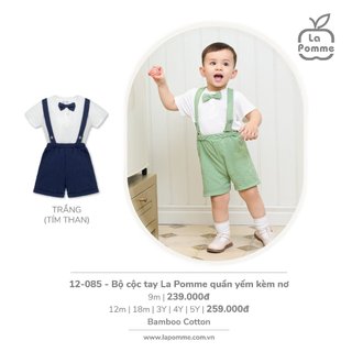 Bộ lapomme cộc tay polo mầm cây đủ màu la pomme bình dương