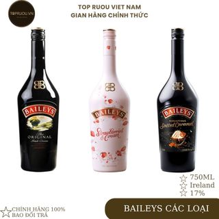 [Chính Hãng Top Rượu] Rượu Sữa Baileys - Original - Strawberries - Salted Caramel [Hàng Thật]