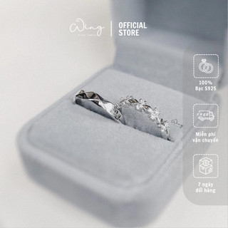 Nhẫn Đôi Dahlia - Trang Sức Bạc The Wing Silver