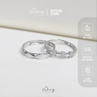 Nhẫn Đôi Dahlia - Trang Sức Bạc The Wing Silver
