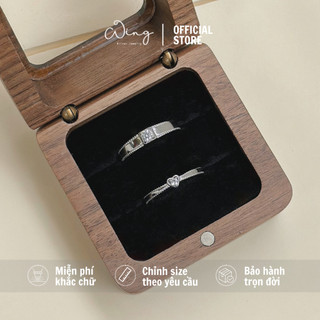 Nhẫn Đôi Heart Locker - Trang Sức Bạc The Wing Silver