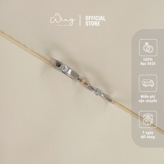 Nhẫn Đôi Heart Locker - Trang Sức Bạc The Wing Silver