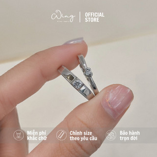 Nhẫn Đôi Heart Locker - Trang Sức Bạc The Wing Silver