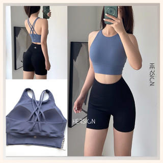 Set đồ tập gym nữ đùi bộ đồ thể thao nữ ngắn áo bra quần short hersign-smixb21n12b