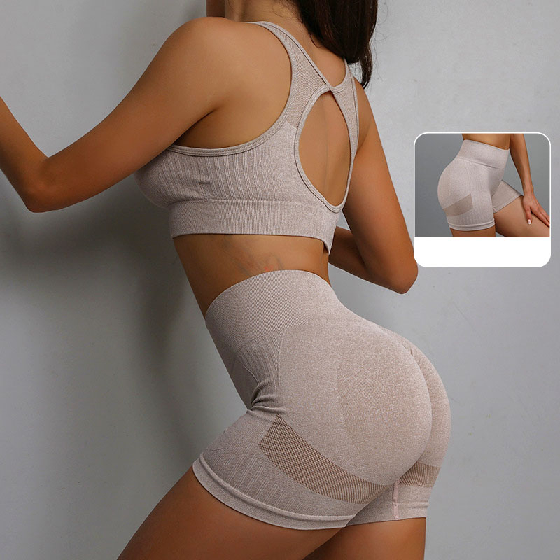 Bộ tập gym nữ ngắn, set tập gym nữ, co giãn 4 chiều thoáng mát thấm hút mồ hôi AB02