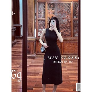 Đầm Xuông Ba Lỗ Sát Nách Chất Thun Gân Dày Đẹp MK0021
