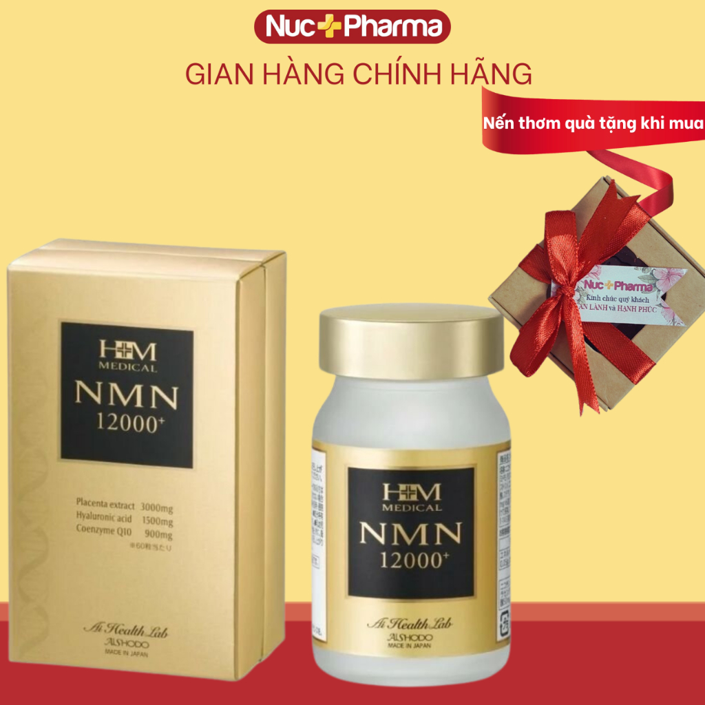 Viên uống Aishodo NMN 12000 Nhật Bản- Viên Trẻ Hóa và Chống Lão Hóa Toàn Diện Date Mới